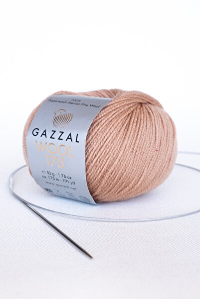 Gazzal Wool 175 Super Wash 100% Merino Μάλλινο Κλωστή Πρώτης Κατηγορίας για Πλέξιμο στο Χέρι, 50 γρ (306)