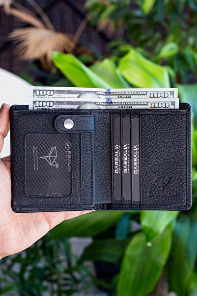 Garbalia Černá pánská peněženka z pravé kůže Metz s vnitřním zavíráním