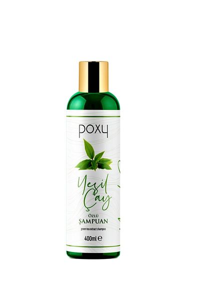 Poxy Green Tea Extract 400 ml Shampoo - Special for Fine Hair