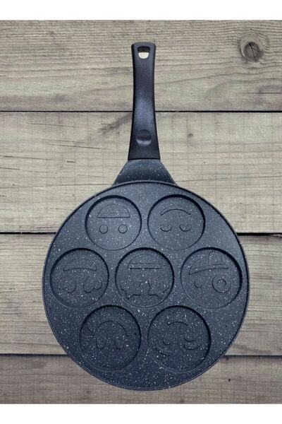 İly مقلاة جرانيت إيموجي للوجه مقاس 28 سم