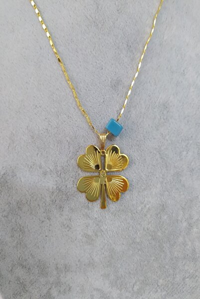 KOBA Altın Kaplama Gonca Figürlü Kadın Kolye