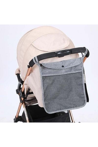 RevuBaby Baby Stroller Bag Baby Stroller Organizer Baby Stroller Organizer Pushchair Bag Gray
