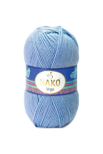 NAKO Vega 271 Μπλε βιολετί πλεκτό νήμα 100 γρ.