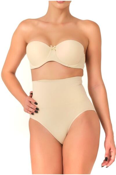 by HW Ženske gaćice sa dvostrukim klizanjem u boji kože Nizak struk korzet