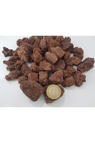 Doğalsan Tarım Kırmızı Pomza Taşı 2-4 cm 25 kg İri Pomza Volkanik Ponza Lav T...
