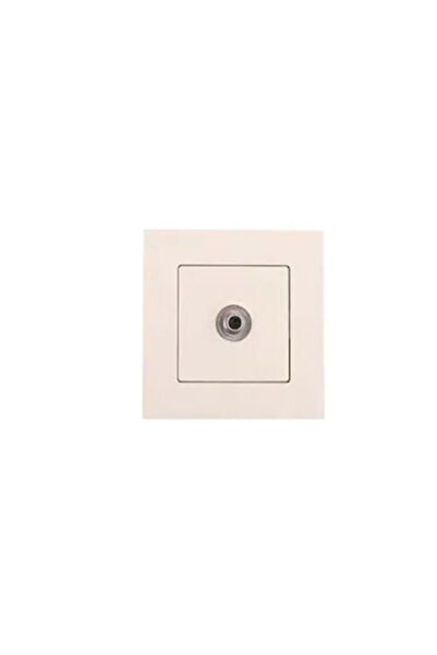 VİKO Karre Krem F Konnektör Uydu Prizi Tv