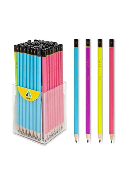 Adel Matte Canlı Renk Kurşun Kalem 72`li Kap