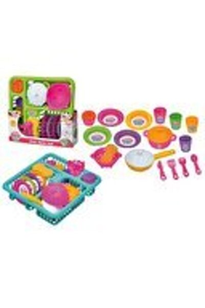 Dede Oyuncak Renkli Candy Bulaşıklık Seti Sd01169