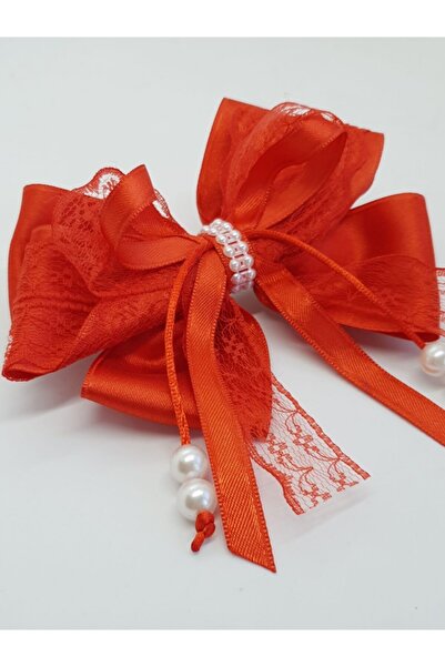 Melkady Aksesuar Melkady 239eki - Πολυτελής αυτόματη πόρπη με φιόγκο και πέρλα