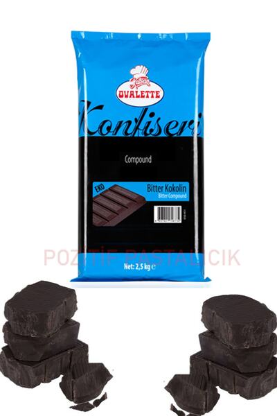 Pozitif Ovalette Bitter Konfiseri Kokolin Çikolata 2,5 Kg