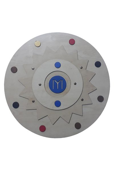Ahtek مجموعة ألعاب خشبية مكونة من 3 قطع، قوس سهم طبيعي من شعاع البوق Tk Kayi Shield Target