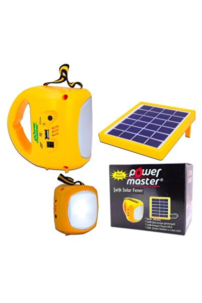 Powermaster Solar Şarjlı Güneş Enerjili Panelle Dolan Işıldak ( Tek Panel )