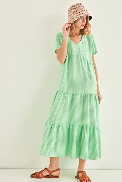 Vitrin Dress - Green - Smock dress