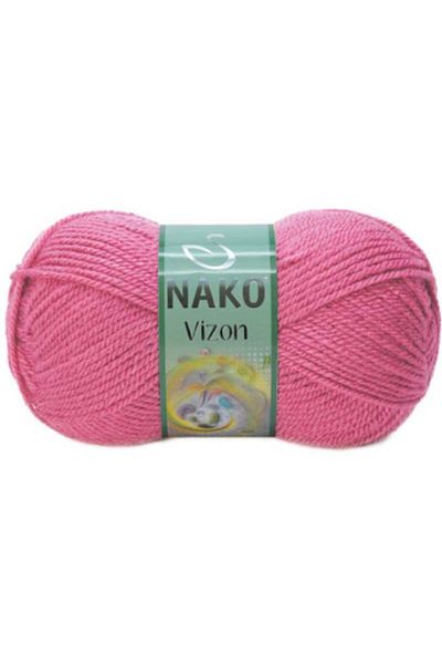 NAKO Βιζόν 180 - Ροζ Πλεκτό Νήμα Χέρι