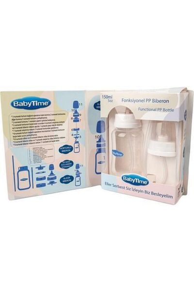 Babytime Bt084 Functional Pp Feeding Bottle 150 ml - Hands Free Feeding Bottle