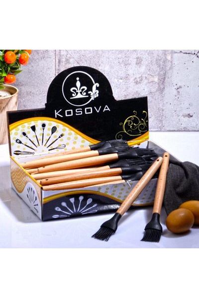 Kosova Bamboo Silicone Brush Black Slk 206