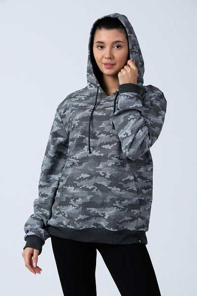 ALEXANDERGARDI Hanorac cu glugă cu model de camuflaj pentru damă