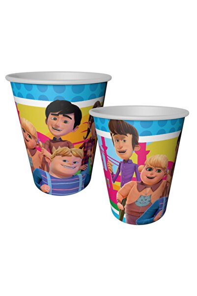 Genel Markalar Karton Tabak Bardak Rafadan Tayfa 8 Li Set