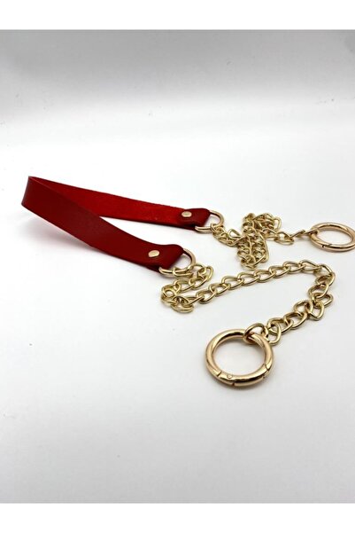 angel çanta aksesuar Bordo crvena Prirodna koža - tanka lančana ručka od svet...