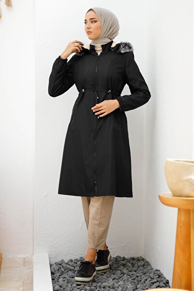 InStyle 4601 Nepremokavá bunda s fleece vnútrom - čierna