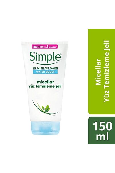 Simple Water Boost Micellar Facial Cleansing Gel 150 ml