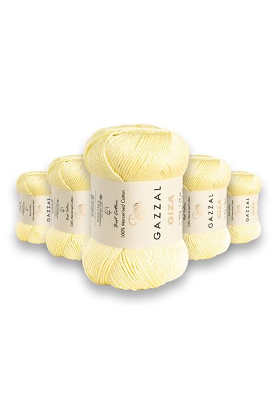 Gazzal Giza Amigurumi Mercerized Cotton 5 Pack Πλεκτό Χέρι Κλωστή 50 Gr (2459)