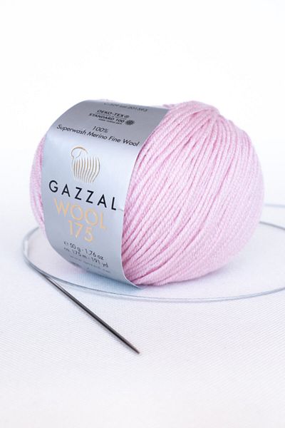 Gazzal Wool 175 Super Washing 100% Merino First Class Wool Hand Knitting Yarn, 50 gr (329)