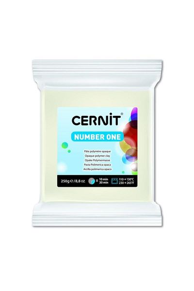 Cernit Number One Polymer Clay 250 Gr027 White Opaque