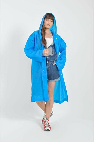 Dream Plus Pelernă de ploaie rezistentă la vânt, albastră Eva, pentru femei
