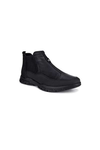 MARCOMEN 14125 Men's Black Genuine Leather Boots