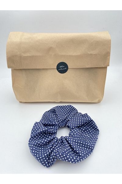 White Alamode Cataramă Blue Bagel Series Polka Dot