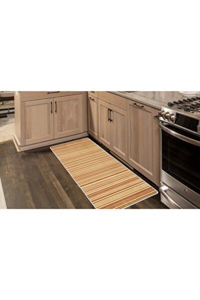 Colorix Carpet Kaymaz Taban Tezgah Önü Mutfak Paspası 75x150 Cm No: 244