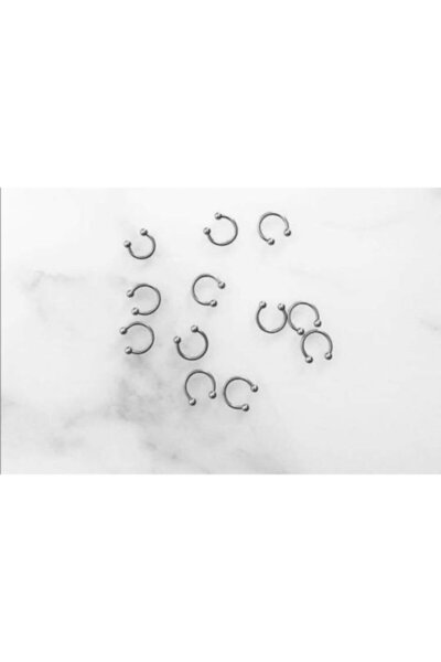 SU PERİSİ TAKI BİJUTERİ Copy - Cartilage Tragos Septum and Earlobe Piercing Double Shipped