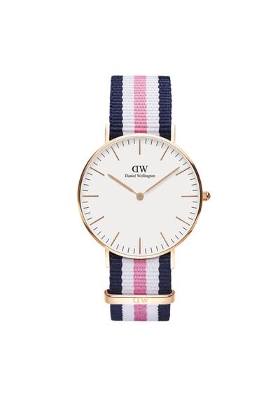 Daniel Wellington Ρολόι DW00100034, unisex, 36 χιλιοστά, ύφασμα, Πολύχρωμο