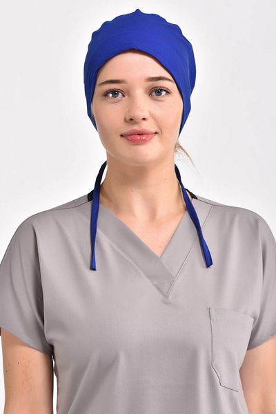 Owlet Medikal Lycra Saks Blue Surgical Cap