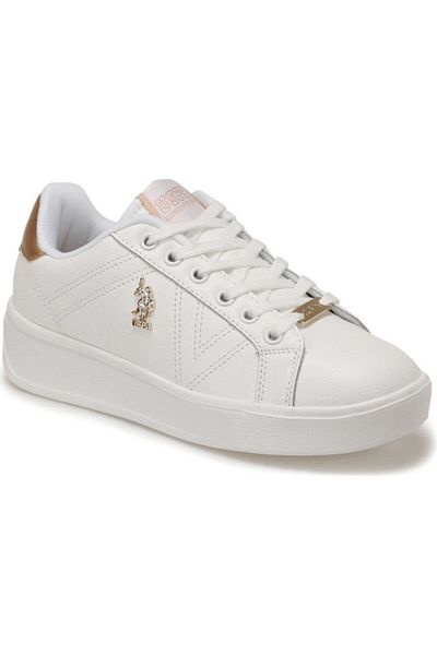 U.S. Polo Assn. Extra White Seasonal Sneaker Women's Sports Shoes