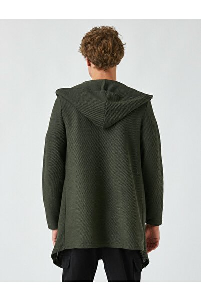 Koton Hooded Long Cardigan