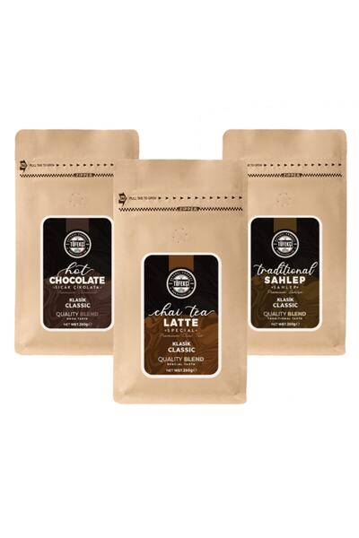 By Tüfekçi Avantajlı Kış Paketi (salep, Sıcak Çikolata, Chaitea Latte) 250gr X 3