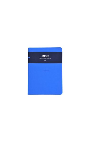Ece Ajanda دفتر Ece - Yalıkavak 13x18 - أزرق منقط