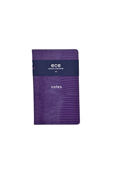 Ece Ajanda Ece Notebook - Gündogan 13x21 - Striped Purple