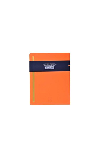 Ece Ajanda Ece Notebook - Yalıkavak 13X18 - Striped Orange