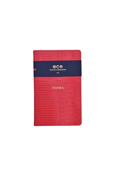 Ece Ajanda Ece Notebook - Gundogan 13X21 - Unlined Red