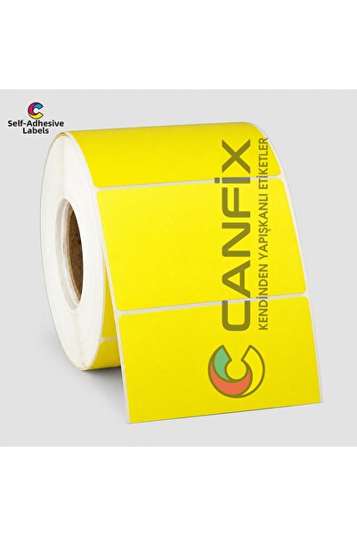 Canfix 40x60 ملم. ملصق صيدلية طبي باللون الأصفر