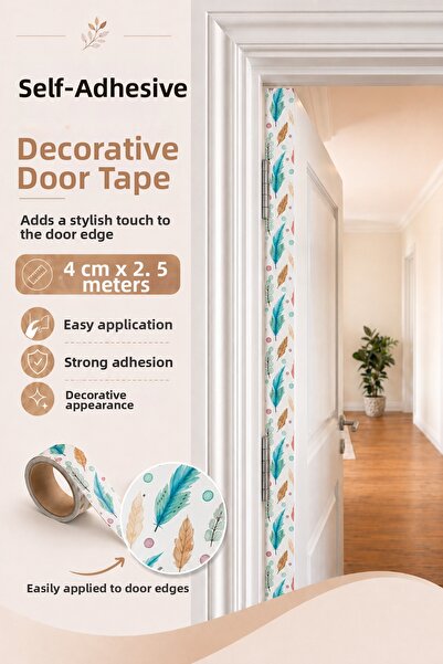 FixCaps Self-Adhesive Decorative Door Edge Strip 4 cm X 2.5 Meters Covering Foil
