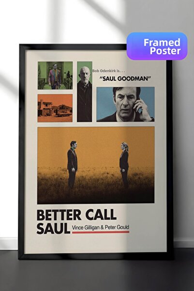 Postifull Αφίσα Better Call Saul με μαύρο πλαίσιο, Πίνακας κινηματογράφου και...