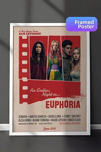 Postifull Αφίσα με λευκό πλαίσιο Euphoria, Πίνακας Κινηματογράφου και Τηλεοπτ...