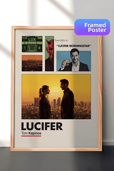 Postifull Αφίσα με ξύλινο πλαίσιο Lucifer, Πίνακας Κινηματογράφου και Τηλεοπτ...