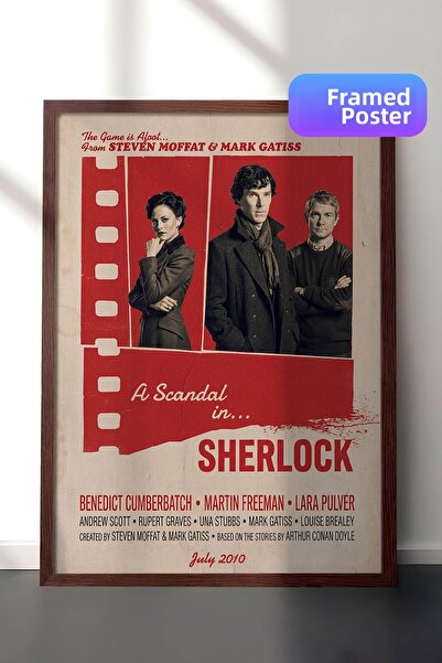 Postifull Αφίσα με κορνίζα Σέρλοκ Κάουρεν, Πίνακας Κινηματογράφου και Τηλεοπτ...