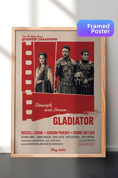 Postifull Αφίσα με ξύλινο πλαίσιο Gladiator, Πίνακας Κινηματογράφου και Τηλεο...