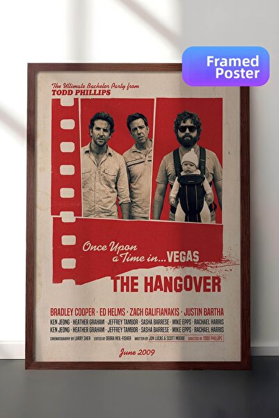 Postifull Αφίσα The Hangover με καφέ πλαίσιο, Πίνακας Κινηματογράφου και Τηλε...